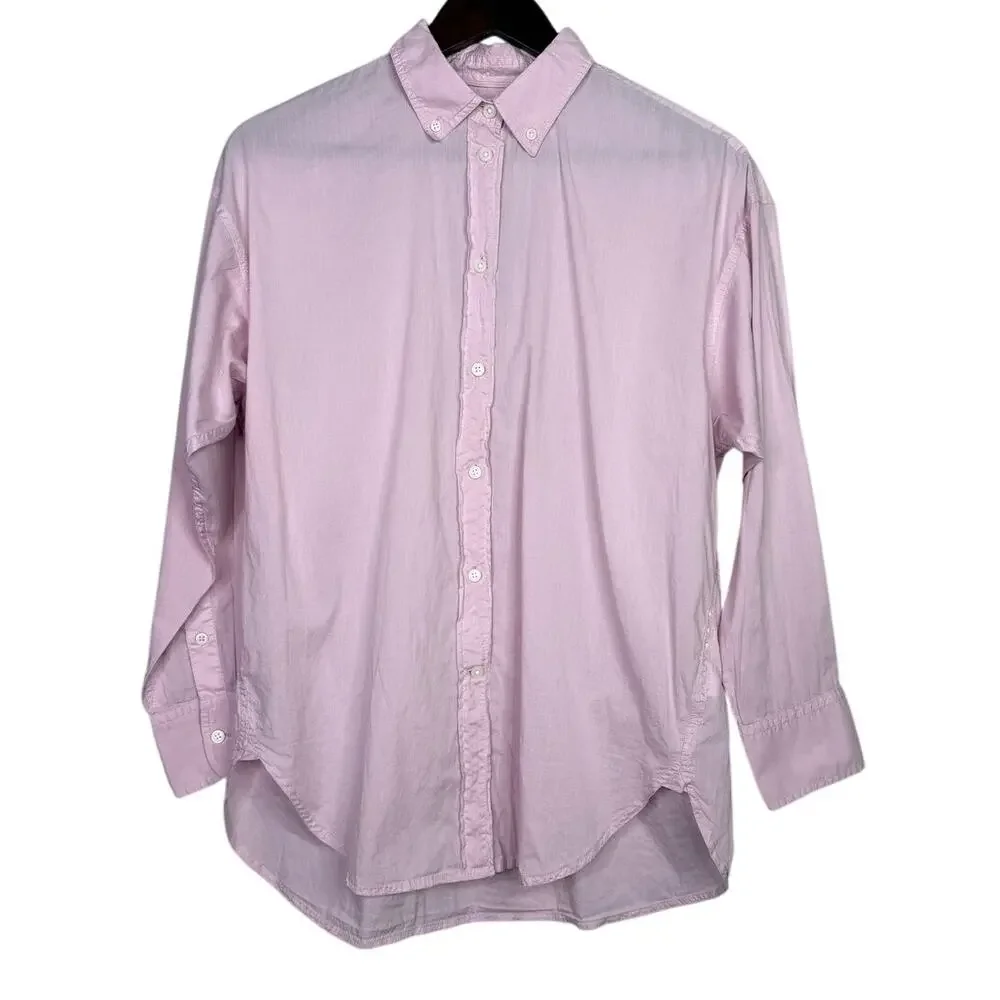 NWT J. Crew Men's Collared Button Down Relaxed Fit Long Sleeve Shirt Small Pink